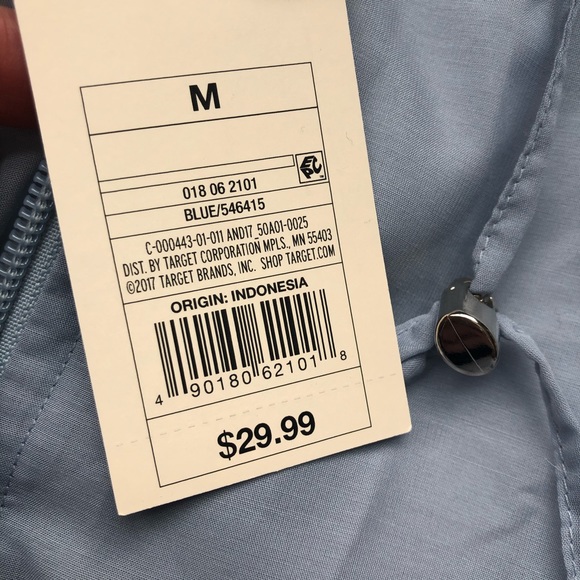 A New Day Sheer Blue Zip Up Jacket NWT M - Picture 6 of 7